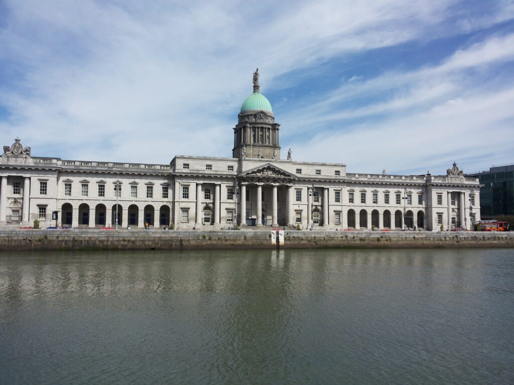 Parliament building in Dublin.